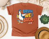 Bruh We Back Goose Sunglasses graphic tee in Yam