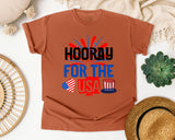 Hooray For The USA graphic tee in Yam