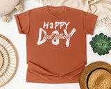 Happy First Father's Day Classic graphic tee in Yam