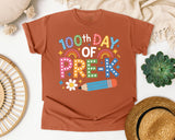100th Day Of Pre-K graphic tee in Yam