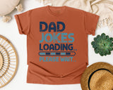 Dad Jokes Loading Please Wait Grey graphic tee in Yam