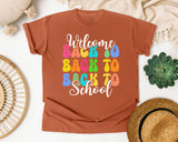 Welcome Back To School Stacked graphic tee in Yam