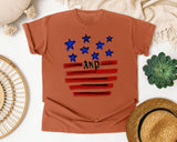 Stars And Stripes Red graphic tee in Yam