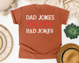Dad Jokes You Mean Rad Jokes White 3 graphic tee in Yam