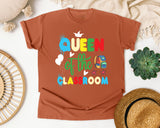 Queen Of The Classroom graphic tee in Yam