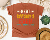 Best Farter Ever Oops I Meant Father graphic tee in Yam