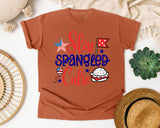 Star Spangled Cutie Red graphic tee in Yam