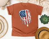 Dripping Flag Popsicle graphic tee in Yam