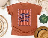 Official Cool Dad Society Pink graphic tee in Yam