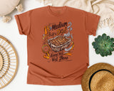 Medium Rare Dad Always Well Done Brown graphic tee in Yam
