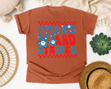 Stars And Stripes Red 2 graphic tee in Yam