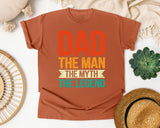 Dad The Man The Myth The Legend Red graphic tee in Yam