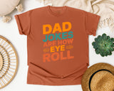 Dad Jokes Are How Eye Roll graphic tee in Yam