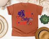 4th Of July Crew graphic tee in Yam