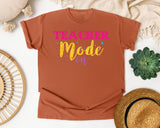 Teacher Mode On Sparkle graphic tee in Yam