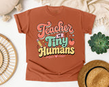Teacher Of Tiny Humans Retro graphic tee in Yam