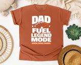 Dad Fuel Legend Mode White graphic tee in Yam