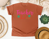 Teacher Fuel Floral graphic tee in Yam