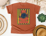 Hat Sneakers And Dad Jokes graphic tee in Yam