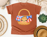 Patriotic Picnic Basket graphic tee in Yam