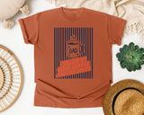 Fueled By Cold Coffee And Dad Jokes graphic tee in Yam