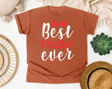 Best Daddy Ever White 4 graphic tee in Yam