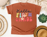 Hello Fifth Grade graphic tee in Yam