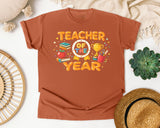 Teacher Of The Year graphic tee in Yam
