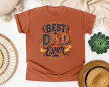 Best Dad Ever Grey 6 graphic tee in Yam