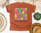 Happy First Day Of School Psychologist Bright Graphic Tee graphic tee in Yam