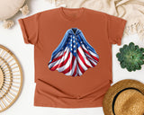 American Flag Cape graphic tee in Yam