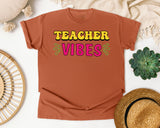 Teacher Vibes graphic tee in Yam