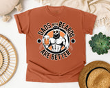 Dads With Beards Are Better Black graphic tee in Yam