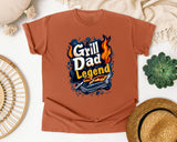 Grill Dad Legend Black graphic tee in Yam