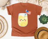 Lemonade With Flag graphic tee in Yam