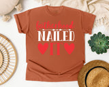 Fatherhood Nailed It White 2 graphic tee in Yam