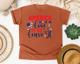America Love It Or Leave It graphic tee in Yam