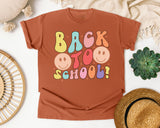 Back To School Smiley graphic tee in Yam