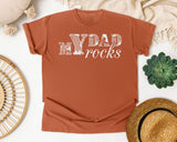 My Dad Rocks Classic graphic tee in Yam