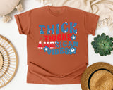 Thick Thighs American Vibes graphic tee in Yam
