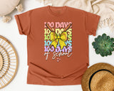 100 Days Of School Softball graphic tee in Yam