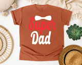 Super Dad White graphic tee in Yam