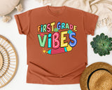 First Grade Vibes Marquee graphic tee in Yam