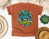 Too Cool For School Graffiti graphic tee in Yam