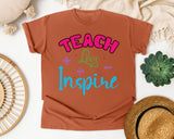 Teach Love Inspire Math graphic tee in Yam