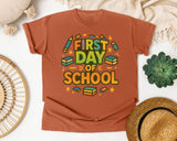 First Day Of School Marquee graphic tee in Yam