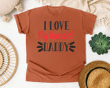 I Love My Bearded Daddy Grey graphic tee in Yam