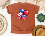 Patriotic Balloons graphic tee in Yam