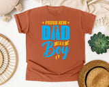 Proud New Dad It's A Boy graphic tee in Yam