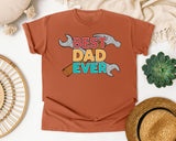 Best Dad Ever Grey 2 graphic tee in Yam